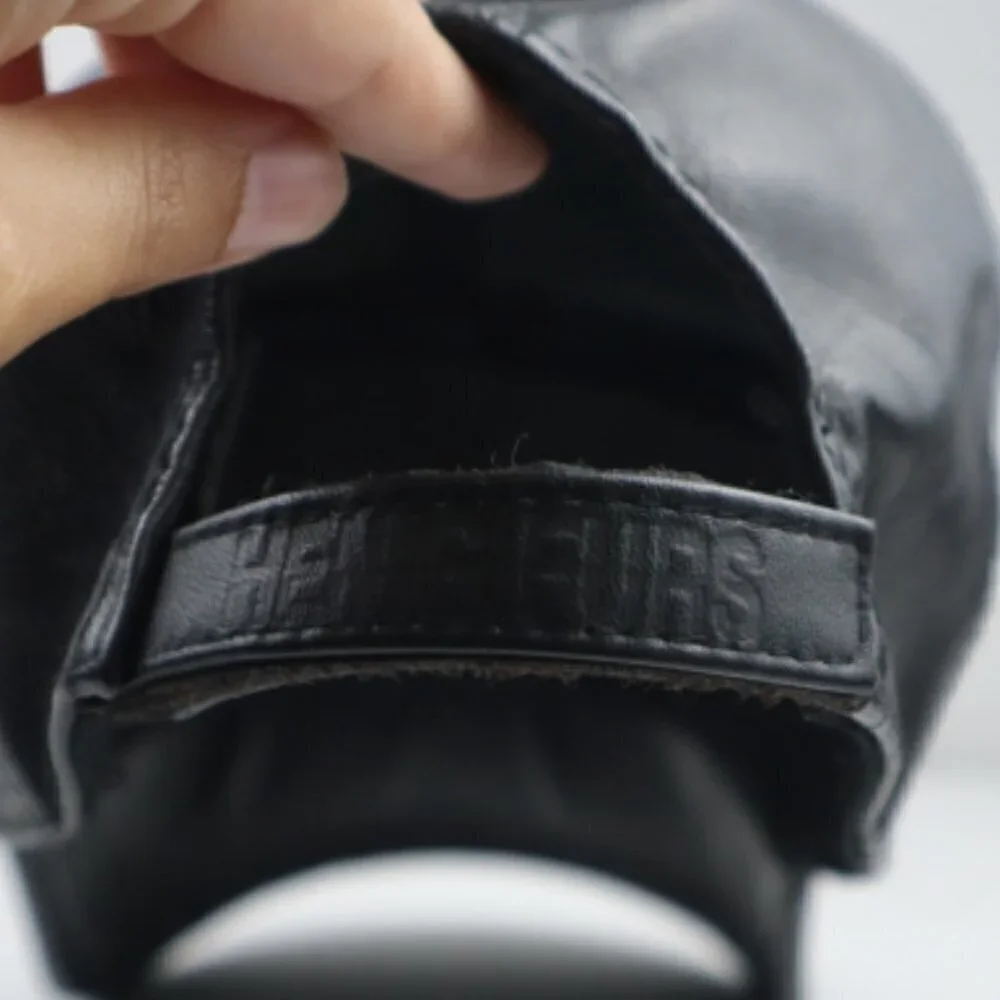 Henig Furs Leather Patriotic Cap